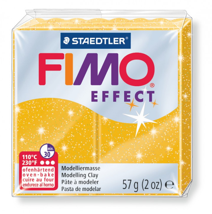 Fimo Effect Modelliermasse 8020-gold-glitter