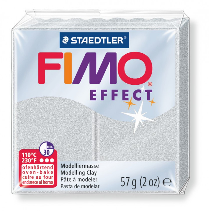 Fimo Effect Modelliermasse 8020-lichtsilber