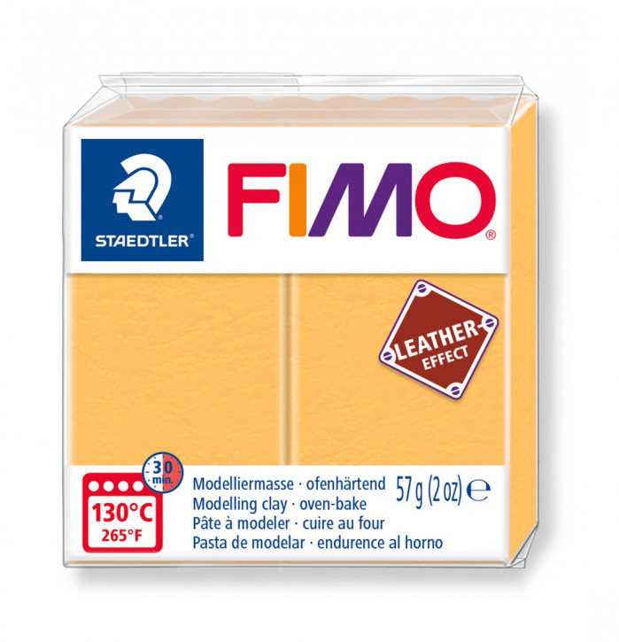 Fimo leather-effect 8010-safrangelb