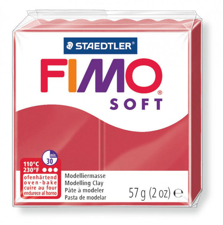 Fimo soft 8020-kirschrot