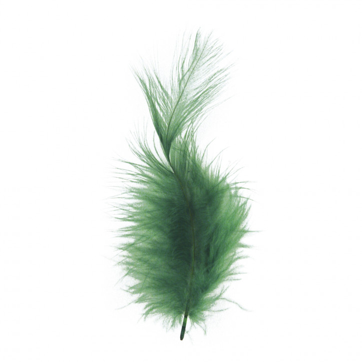Flauschfeder, dunkelgrün, 10-15 cm, SB-Btl. 15 Stück