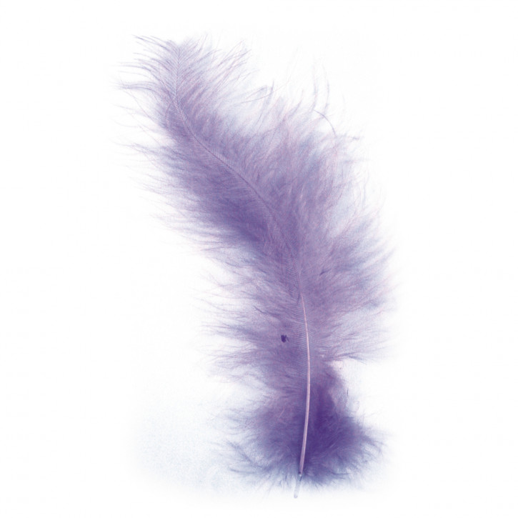 Flauschfeder, lila, 10-15 cm, SB-Btl. 15 Stück