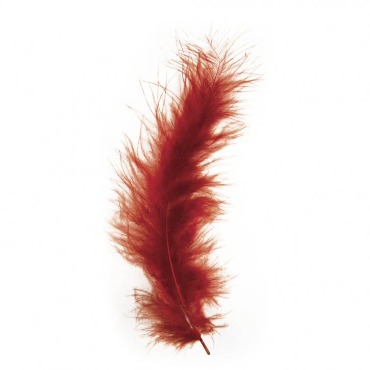 Flauschfeder, orange, 10-15 cm, SB-Btl. 15 Stück