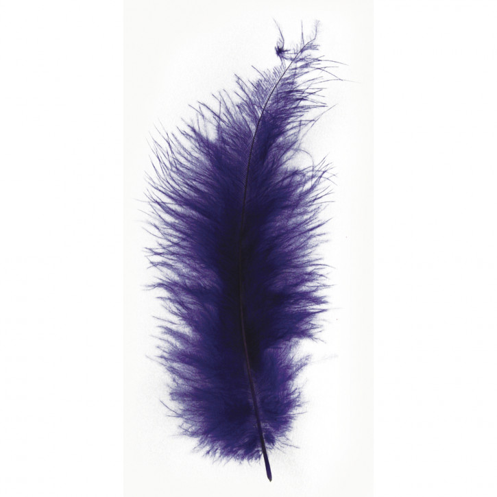 Flauschfeder, violett, 10-15 cm, SB-Btl. 15 Stück