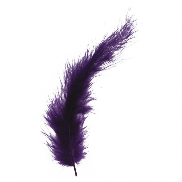 Flauschfeder, violett hell, 10-15 cm, SB-Btl. 15 Stück