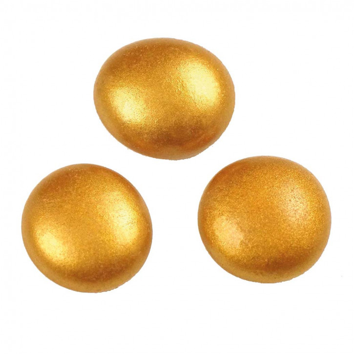 Glas-Nuggets, gold, 18-20mm, 100g