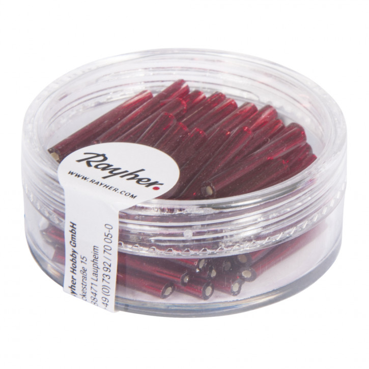 Glas-Stifte 2cm, Dose 12g-rot
