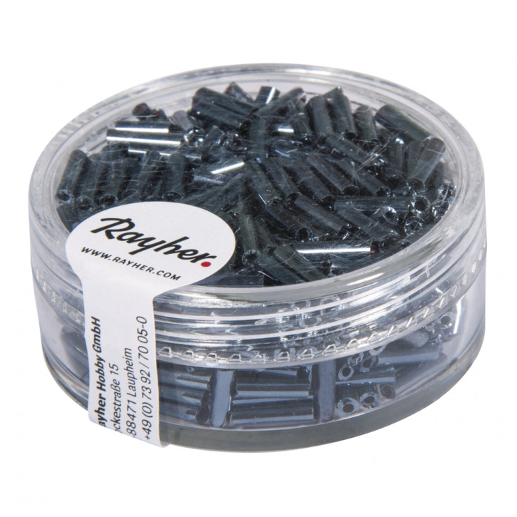Glasstifte, 7/2 mm, mit Silbereinzug Dose 15g-blutstein