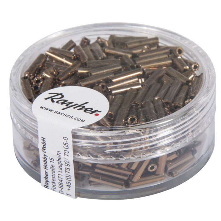 Glasstifte, 7/2 mm, mit Silbereinzug Dose 15g-kupfer