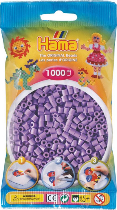 Hama Bügelperlen 1000Stück-flieder