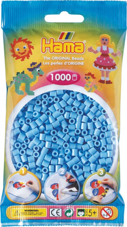 Hama Bügelperlen 1000Stück-hellblau