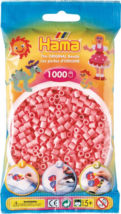 Hama Bügelperlen 1000Stück-rose