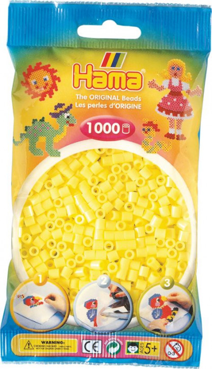 Hama Bügelperlen 1000Stück-zitronengelb