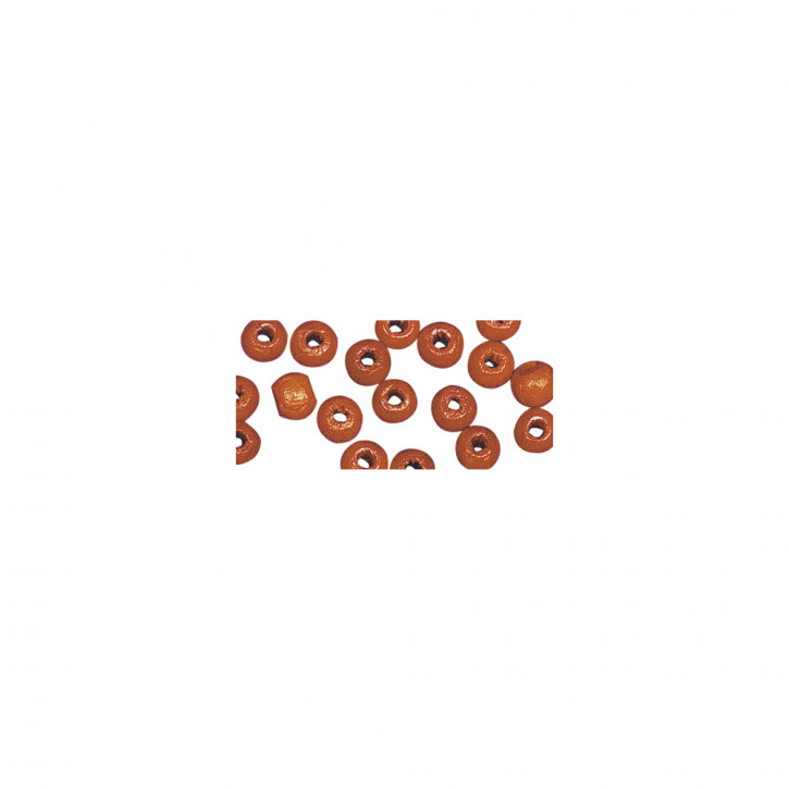 Holz Perlen FSC 100%, poliert, 6mm ø SB-Btl 115Stück, orange