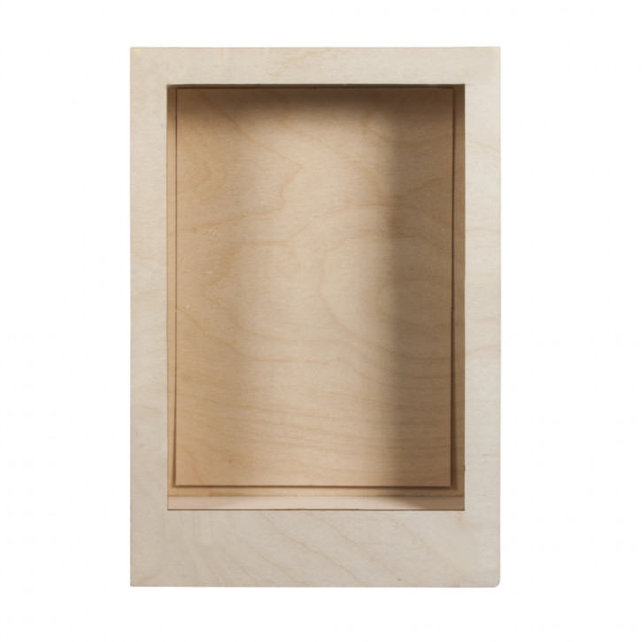 Holzbausatz 3D-Motivrahmen, FSC 100% 20x30x6,6cm, 8-tlg. , Box 1Set, natur