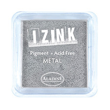 IZINK Pigment Stempelkissen, metal-silver