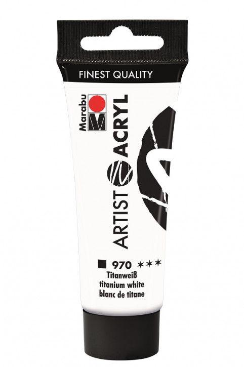 Artist Acryl 120 ml Tube Marabu Titanweiß