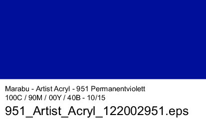 Artist Acryl 120 ml Tube Marabu Permanentviolett