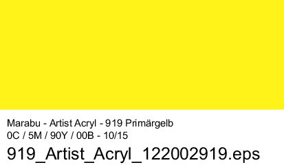 Artist Acryl 120 ml Tube Marabu Primärgelb