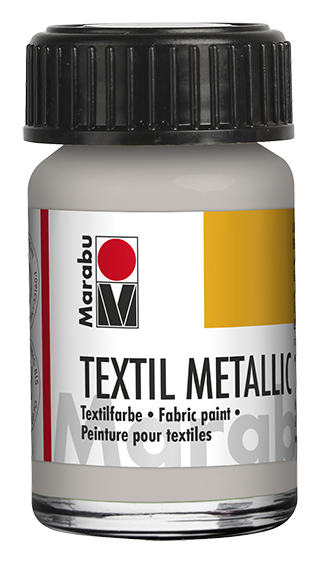 Marabu Textil 15 ml, Metallic, Silber