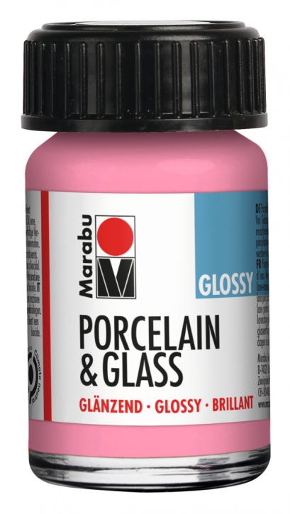 Porcelain & Glass Glänzend Rosa 133, 15ml