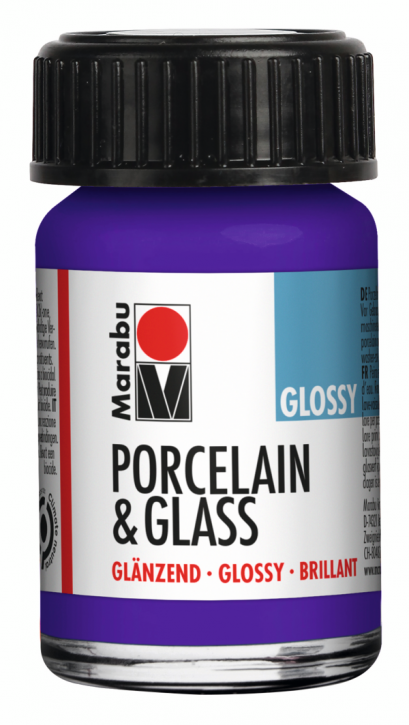 Porcelain & Glass Glänzend Violett 251, 15ml