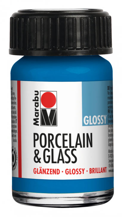Porcelain & Glass Glänzend Enzian 057, 15ml