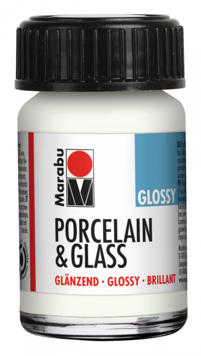 Porcelain & Glass Glänzend Weiß 070, 15ml