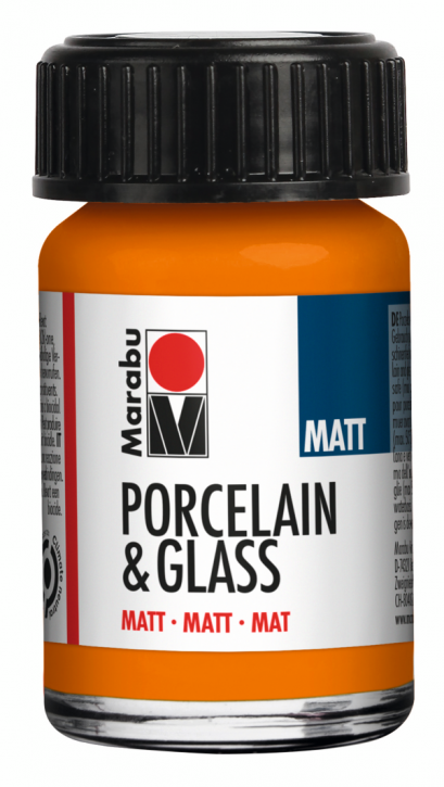 Porcelain & Glass Matt Orange 013, 15ml