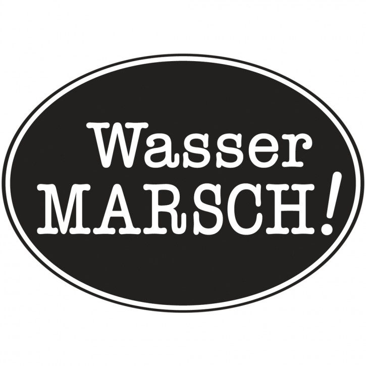 Label Wasser Marsch, oval, 40x55mm ø, SB-Btl 1Stück