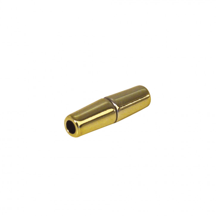 Magnetschließe Olive, gold 28x8mm, für 4mm Band, SB-Btl 1Stück