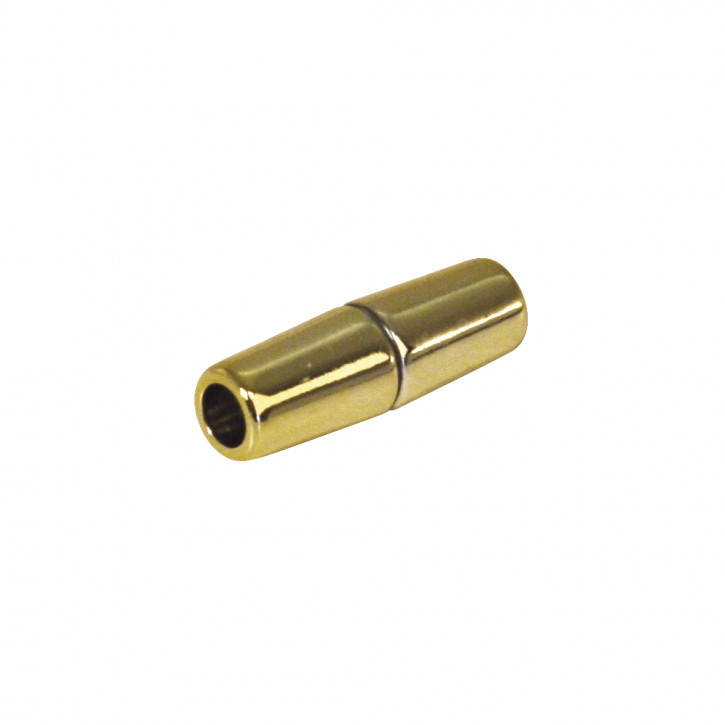 Magnetschließe Olive, gold 28x9mm, für 5mm Band, SB-Btl 1Stück