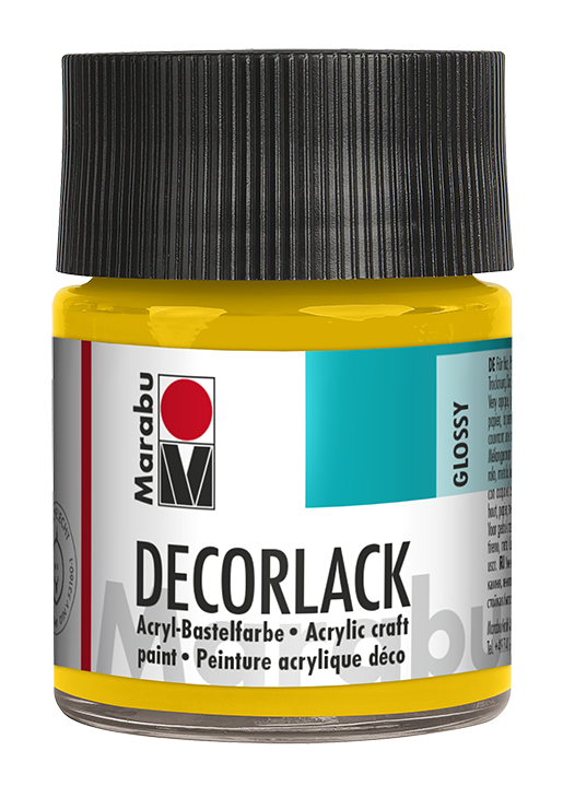 Marabu Decorlack 50 ml Mittelgelb