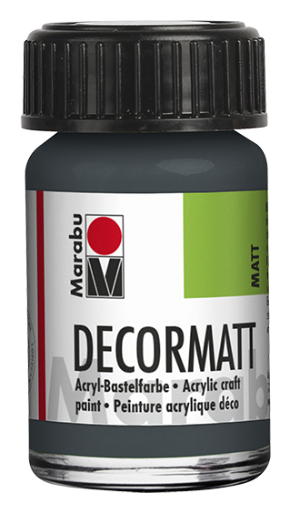 Marabu Decormatt 15 ml Dunkelgrau