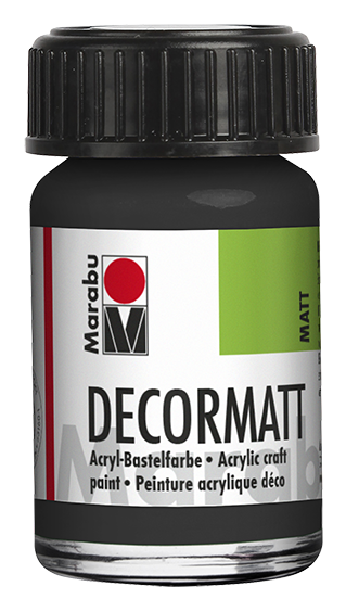 Marabu Decormatt 15 ml Schwarz