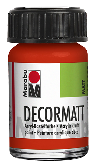 Marabu Decormatt 15 ml Zinnoberrot Hell