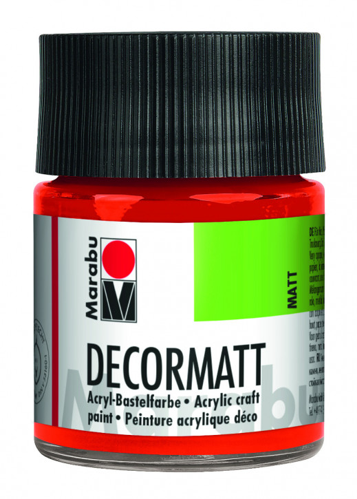 Marabu Decormatt 50 ml Zinnoberrot hell