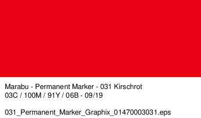 Marabu Permanent Marker Graphix -Kirschrot