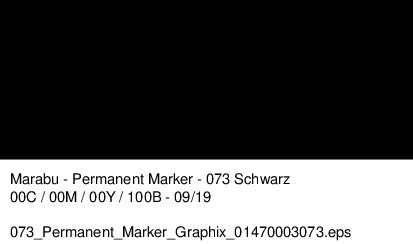 Marabu Permanent Marker Graphix -Schwarz