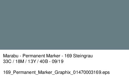 Marabu Permanent Marker Graphix -Steingrau