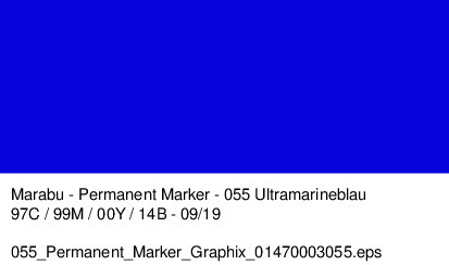 Marabu Permanent Marker Graphix -Ultramarinblau