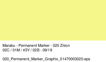 Marabu Permanent Marker Graphix -Zitron