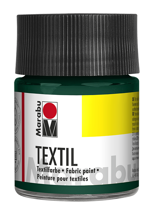 Marabu Textil Stoffmalfarbe 50 ml-dunkelgrün