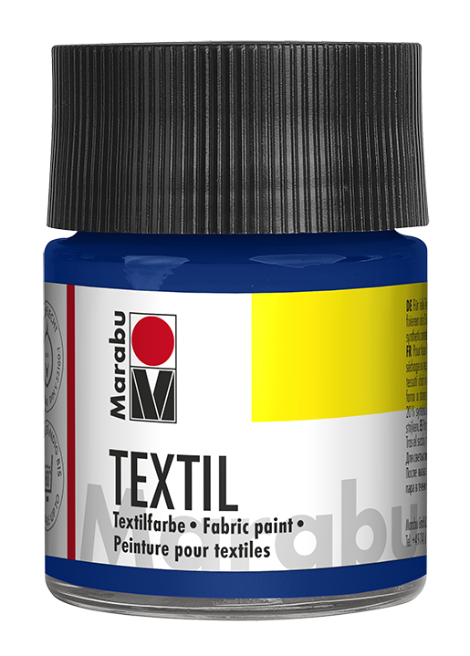 Marabu Textil Stoffmalfarbe 50 ml-mittelblau