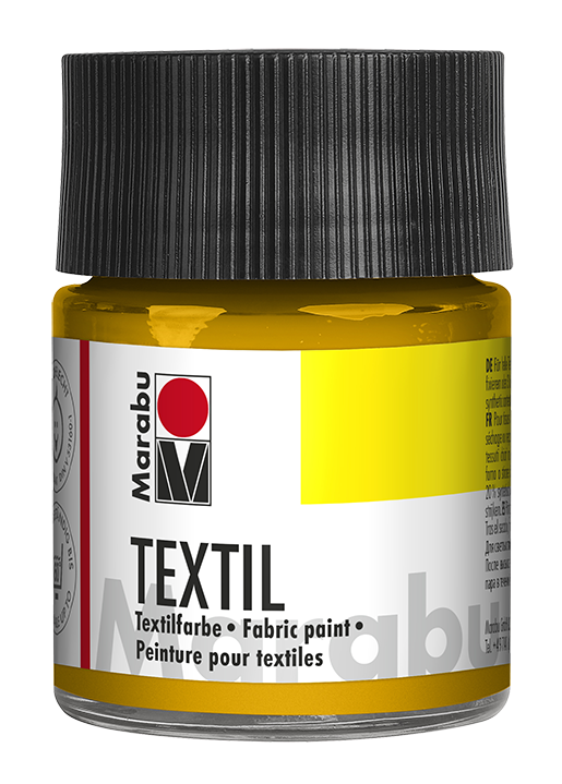 Marabu Textil Stoffmalfarbe 50 ml-mittelgelb