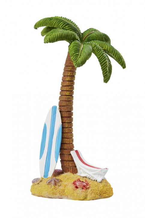 Palme mit Surfbrett 7 x 15 cm