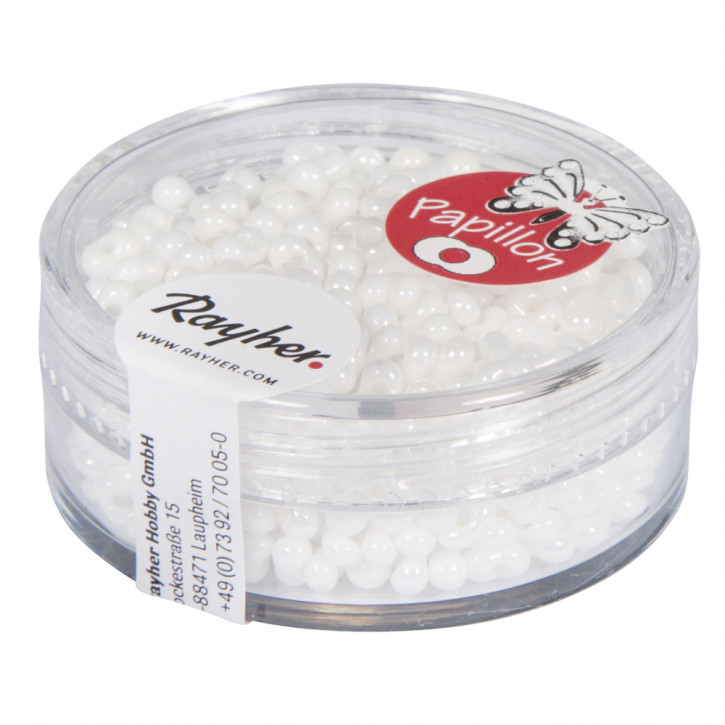Papillon-Rocailles, 2x4 mm Dose 18g-mondstein