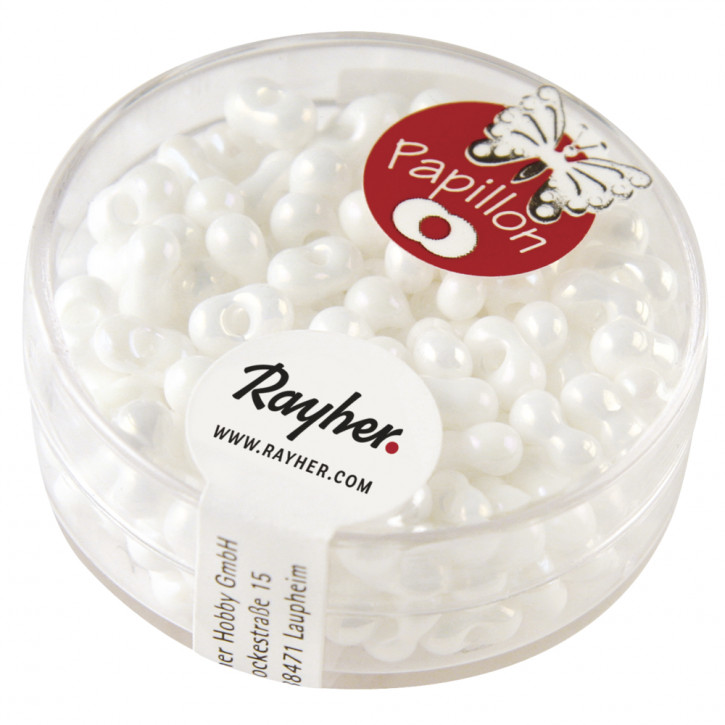 Papillon-Rocailles 3,2x6,5mm, Dose 18g-mondstein