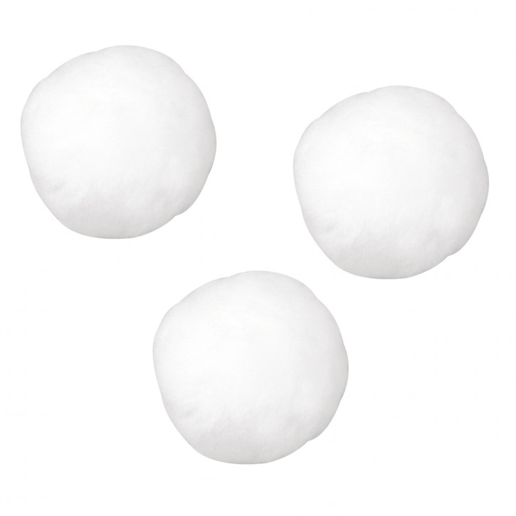 Pompons 25 mm, SB-Btl. 35 Stück-weiß