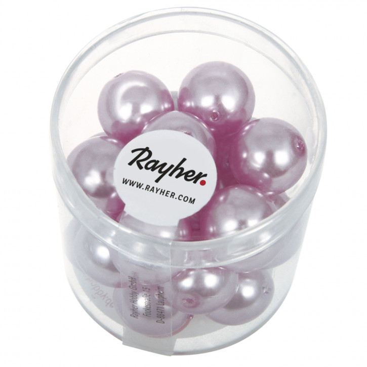 Renaissance Glaswachsperlen, 12mm Dose 21Stück-orchidee